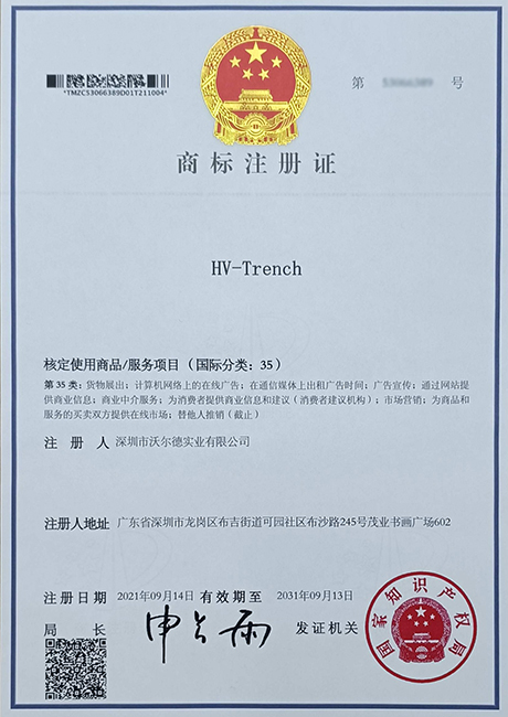 Trademark Registration Certificate